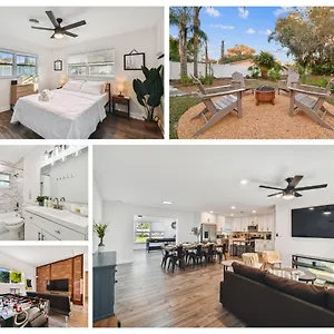 Plush Sheets, Games!, Huge Backyard, Massage Chair Holiday home Tampa